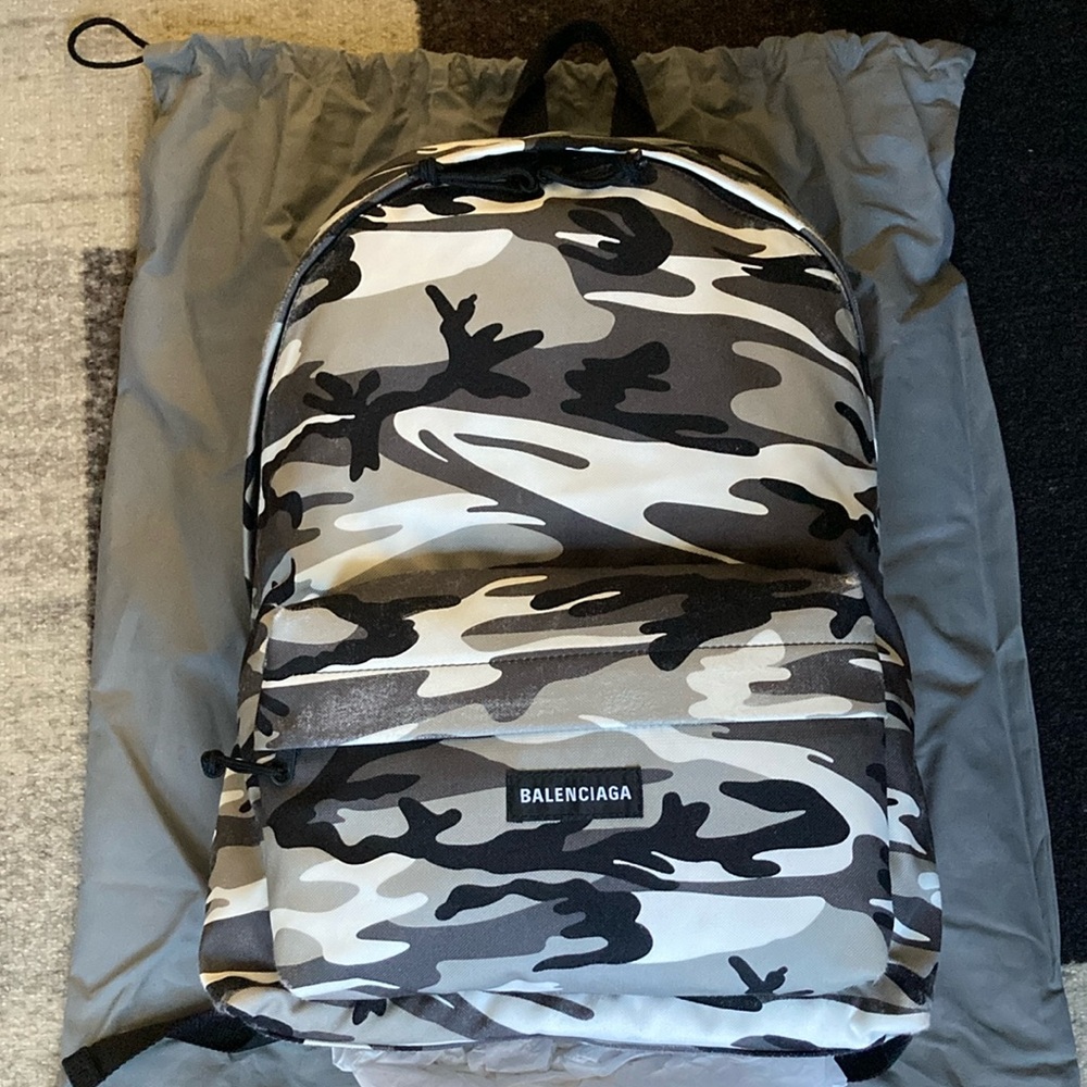 Balenciaga Explorer Camo Backpack